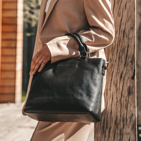 Geanta dama din piele naturala, The Chesterfield Brand, Napoli, Negru
