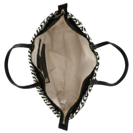 Geantă Damă de dimensiuni mari, Liu Jo, AA6116, Model Shaula, Negru / alb [2]