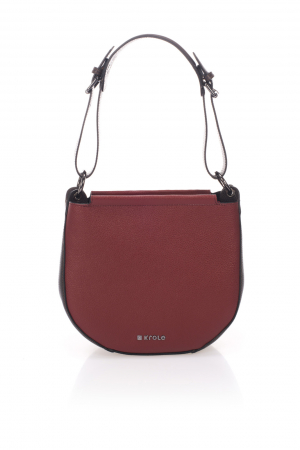 Genti de zi - Geanta dama Massimo Castelli, din piele naturala, model 17020, Bordo