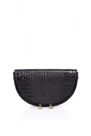 Posete - Poseta mica tip plic Massimo Castelli, din piele naturala, model 2262, Negru