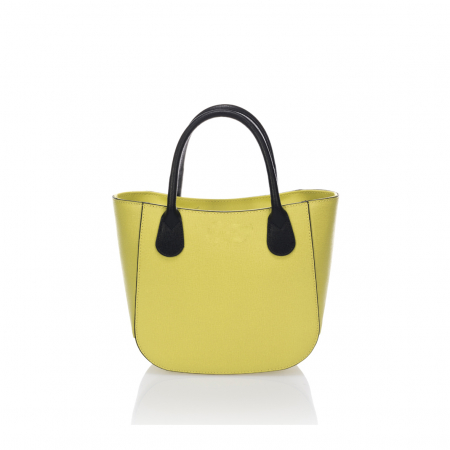 Geanta dama Massimo Castelli, din piele naturala, model 16020, Galben Lime [2]