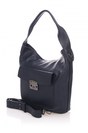 Geanta dama Massimo Castelli, din piele naturala, model 17001, Bleumarin [1]