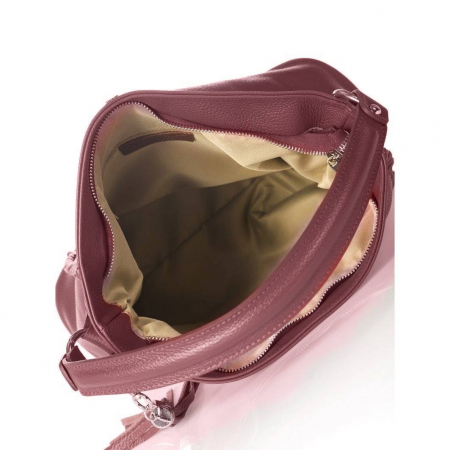 Geanta dama Massimo Castelli, din piele naturala, model 1975, Bordo [1]