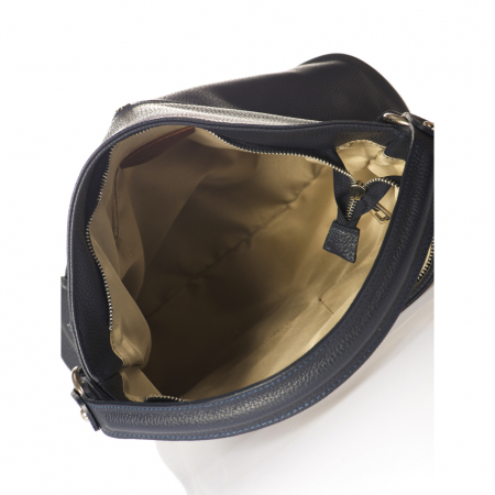 Geanta dama Massimo Castelli, din piele naturala, model 1975, Bleumarin [1]