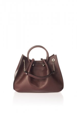 Genti de zi - Geanta dama Massimo Castelli, din piele naturala, model 3426, Bordo