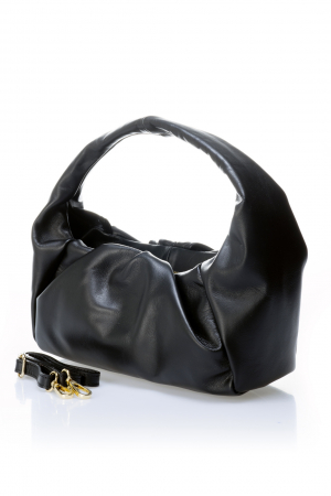 Genti de zi - Geanta dama Massimo Castelli, din piele naturala, model 6234, Negru