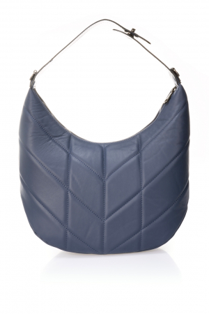 Genti de zi - Geanta dama Massimo Castelli, din piele naturala, model 6236, Bleumarin