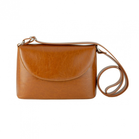 Genti de zi - Geanta dama din piele naturala, model 229, Maro tabac