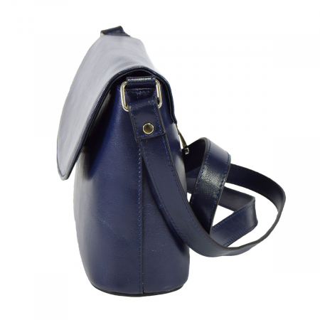 Geanta dama din piele naturala, model 229, Bleumarin [3]
