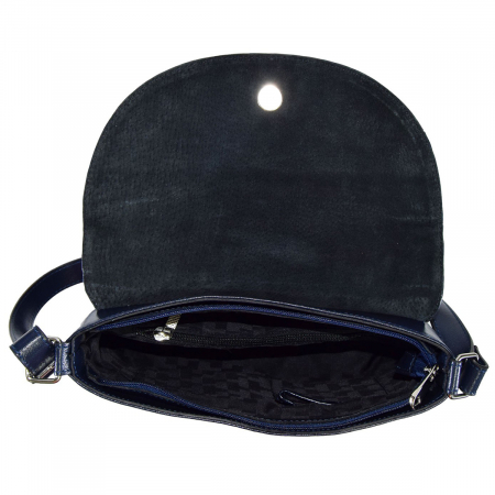 Geanta dama din piele naturala, model 229, Bleumarin [4]