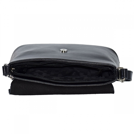 Geanta dama din piele naturala, model 229, Negru [4]