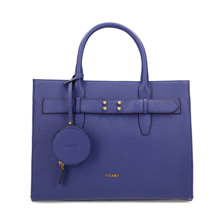 Geanta dama tote bag, Picard, Chic Way, piele naturala Albastru Royal [1]