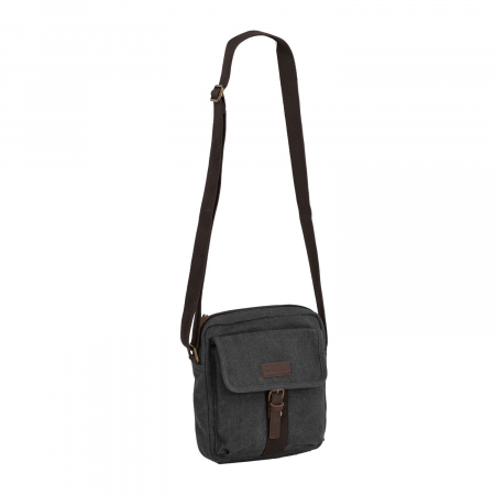 Genti - Geanta de barbati, Daniel ray, din material textil, seria McKinney, Negru