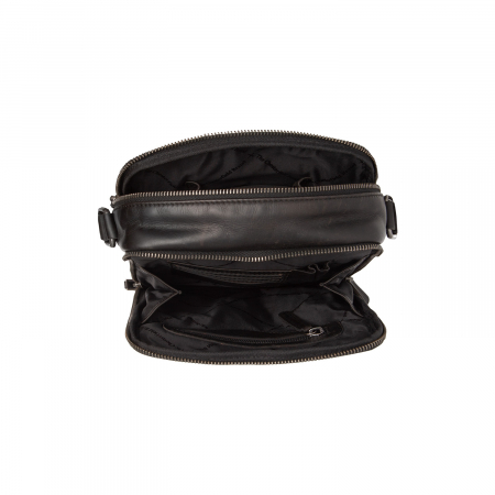 Geanta de barbati, The Chesterfield Brand, din nylon si piele, Arendal, Bleumarin [4]