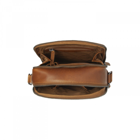 Geanta de barbati, The Chesterfield Brand, din nylon si piele, Arendal, Verde olive [1]