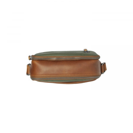 Geanta de barbati, The Chesterfield Brand, din nylon si piele, Arendal, Verde olive [4]