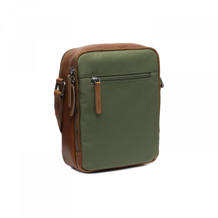 Geanta de barbati, The Chesterfield Brand, din nylon si piele, Arendal, Verde olive [5]