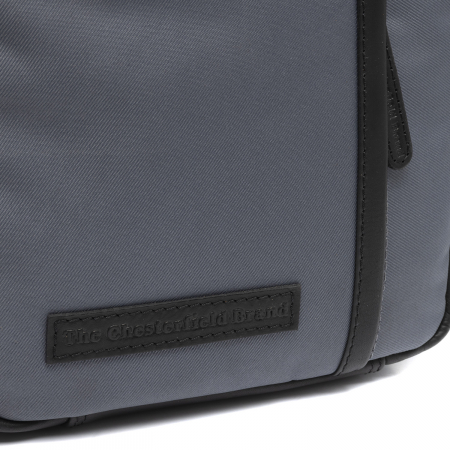 Geanta de barbati, The Chesterfield Brand, din nylon si piele, Arendal, Gri [3]