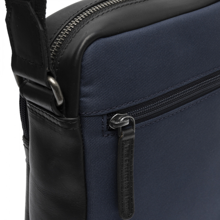 Geanta de barbati, The Chesterfield Brand, din piele si nylon, Karlstad, Bleumarin [5]