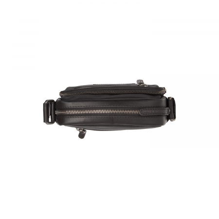 Geanta de barbati, The Chesterfield Brand, din nylon si piele, Karlstad, Negru [3]