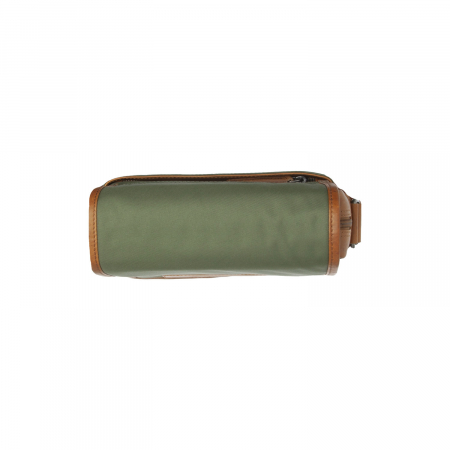 Geanta de barbati, The Chesterfield Brand, din nylon si piele, Mikeli, Verde olive [4]