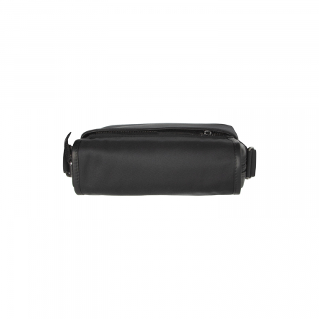 Geanta de barbati, The Chesterfield Brand, din nylon si piele, Mikeli, Negru [4]
