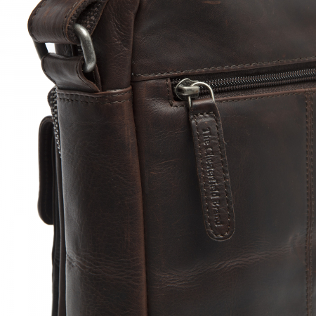 Geanta de barbati The Chesterfield Brand, din piele moale, Bath, Maro inchis [6]