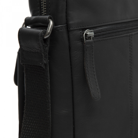 Geanta de barbati The Chesterfield Brand, din piele moale, Bath, Negru [3]