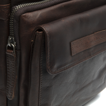 Geanta de barbati The Chesterfield Brand, din piele moale, Bath, Maro inchis [5]