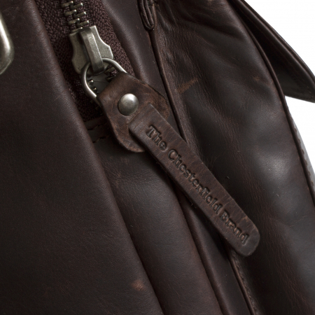 Geanta de barbati The Chesterfield Brand, din piele moale, Bath, Maro inchis [4]