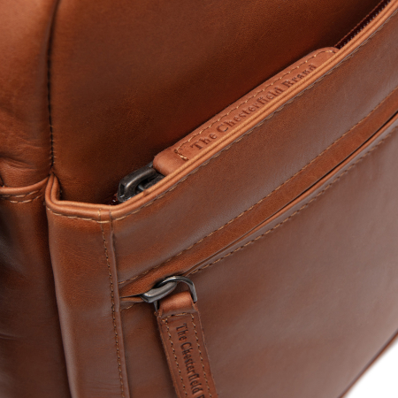 Geanta de barbati, The Chesterfield Brand, din piele naturala, Anzora, Maro coniac [3]