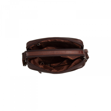 Geanta de barbati The Chesterfield Brand, din piele naturala, Arnhem, Maro inchis [2]