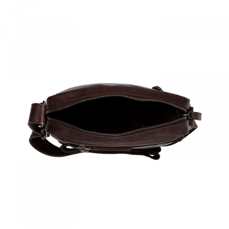 Geanta de barbati The Chesterfield Brand, din piele naturala, Dessau, Maro inchis [3]