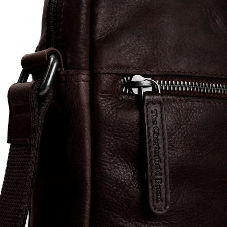 Geanta de barbati The Chesterfield Brand, din piele naturala, Dessau, Maro inchis [4]