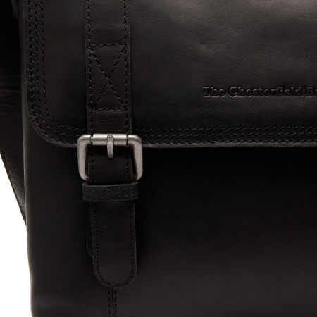 Geanta de barbati The Chesterfield Brand, din piele naturala, Matera, Negru [1]