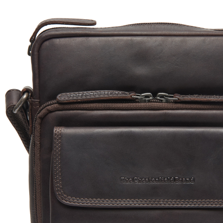 Geanta de barbati, The Chesterfield Brand, din piele naturala, Montira, Maro inchis [4]