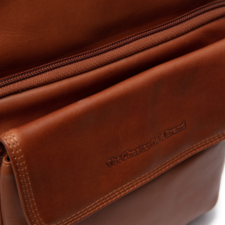 Geanta de barbati, The Chesterfield Brand, din piele naturala, Montira, Maro coniac [5]