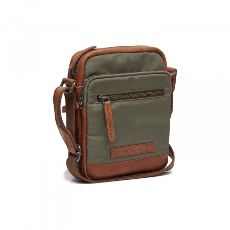 Borsete - Geanta de barbati, The Chesterfield Brand, din nylon si piele, Karlstad, Verde olive
