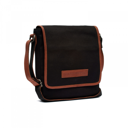 Geanta de barbati The Chesterfield Brand, din textil si piele, Lismone, Negru