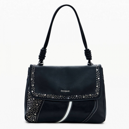 Geanta de dama 2 in 1, de mana, umar si tip rucsac, Desigual, seria Punkette Posadas, Negru [4]