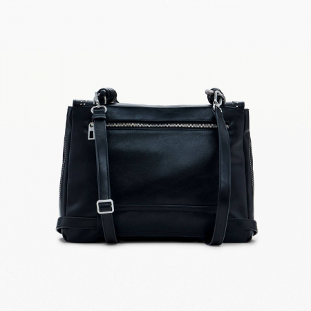 Geanta de dama 2 in 1, de mana, umar si tip rucsac, Desigual, seria Punkette Posadas, Negru [6]