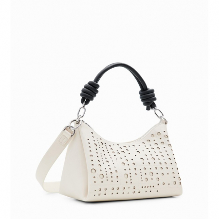 Genti de zi - Geanta de dama crossbody, Desigual, seria Bloomer Mayari, Bej