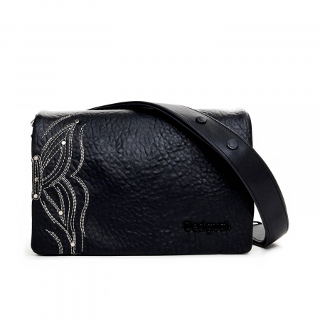 Geanta de dama crossbody, Desigual, seria Goodall Dortmund, Negru [3]