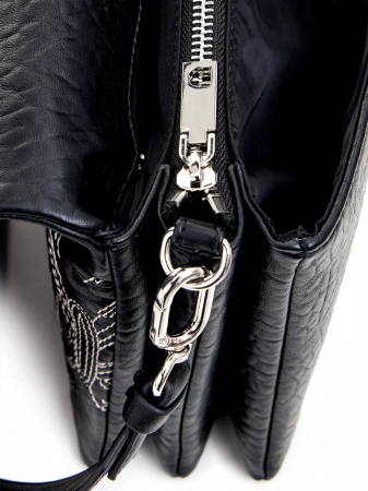 Geanta de dama crossbody, Desigual, seria Goodall Dortmund, Negru [6]