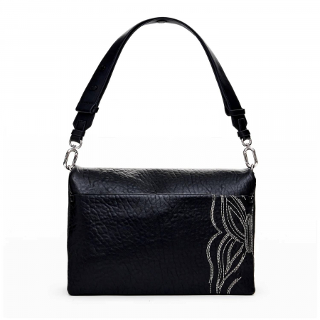 Geanta de dama crossbody, Desigual, seria Goodall Dortmund, Negru [7]