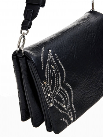 Geanta de dama crossbody, Desigual, seria Goodall Dortmund, Negru [5]