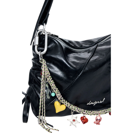 Geanta de dama crossbody, Desigual, seria Gravity Letur - Negru [2]