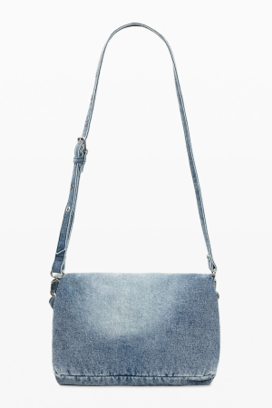 Geanta de dama crossbody, Desigual, seria Half Logo Denim, Albastru [6]