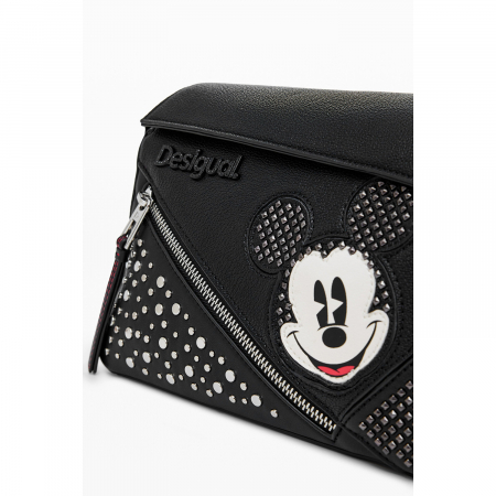 Geanta de dama crossbody, Desigual, seria Mickey Studstyle Phuk, Negru [5]
