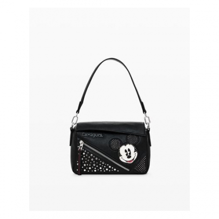 Geanta de dama crossbody, Desigual, seria Mickey Studstyle Phuk, Negru [3]